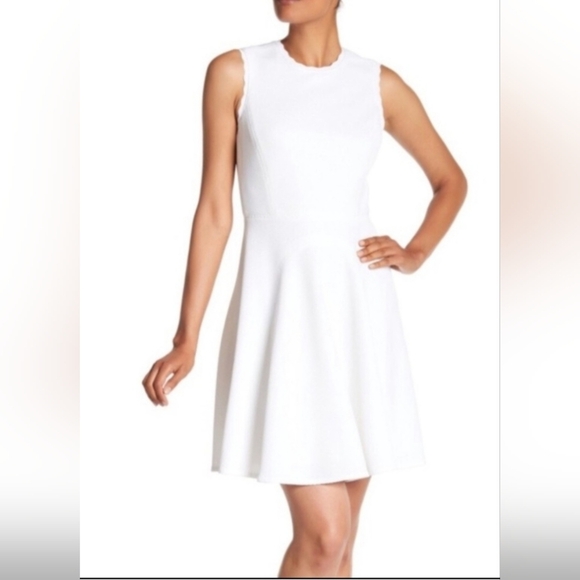 Rebecca Taylor White Textured Dress Size 0 - Picture 2 of 11